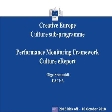 Creative Europe 2014-2020. Performance Monitoring Framework - Culture ...