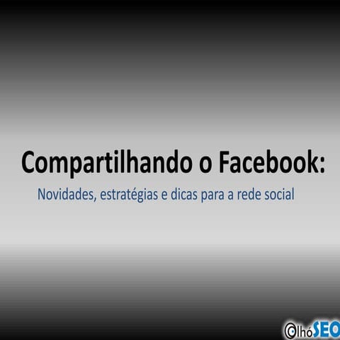 Compartilhando o Facebook