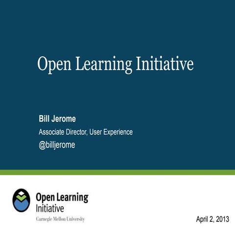 OLI Findings and Innovations Panel | PPTX