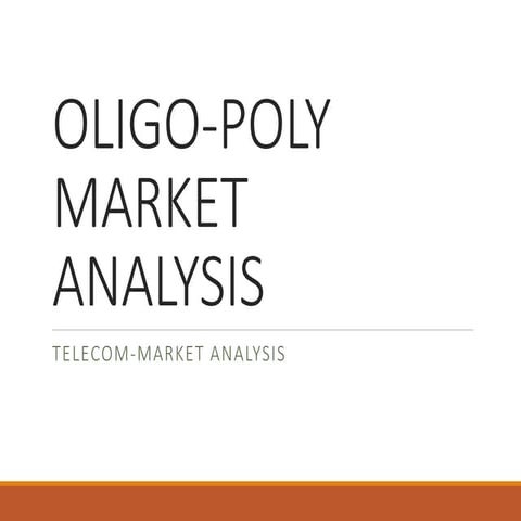 Oligopoly market analysis