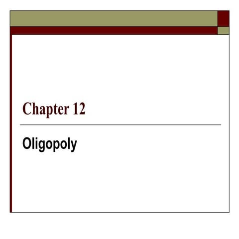 Oligopoly