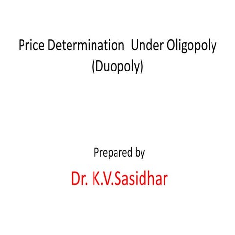 Oligopoly