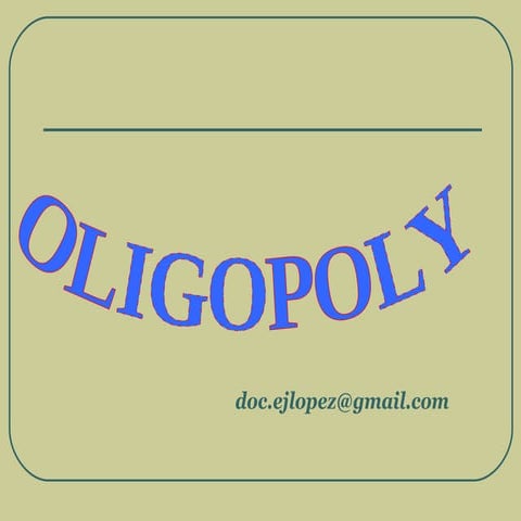 Oligopoly lesson 6a