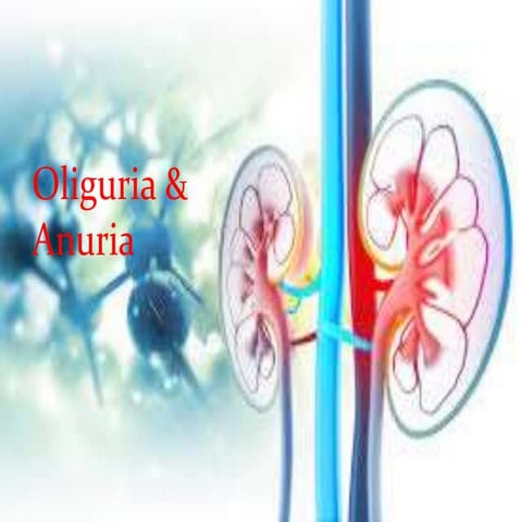 Oliguria and  anuria