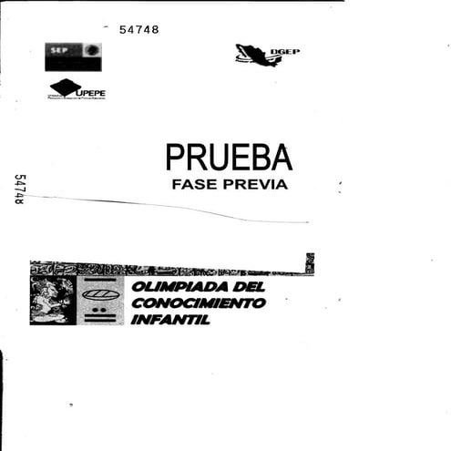 Olimpiada de conocimiento 2012 sexto de primaria