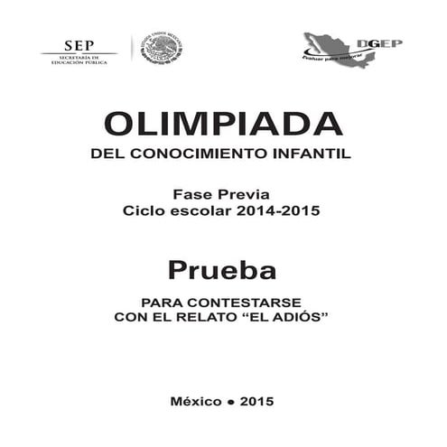 Examen Olimpiada del Conocimiento