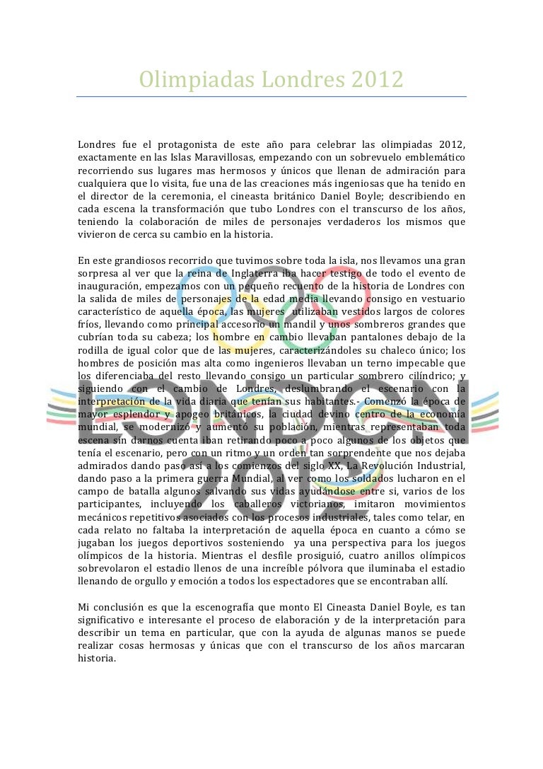 Olimpiadas londres 2012