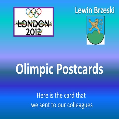 Olimpic postcards prezentacja