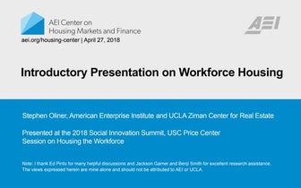 Introductory Presentation on Workforce Housing