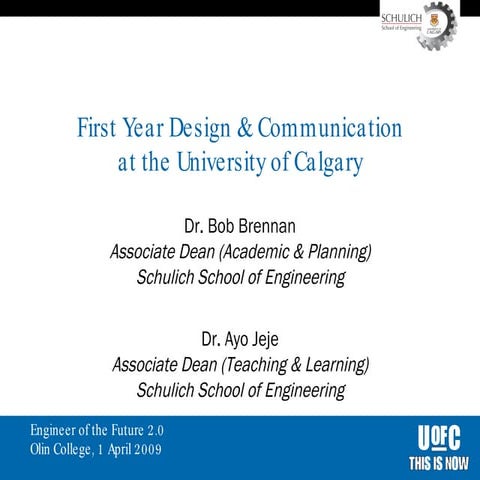 1st Year Design at the U of C