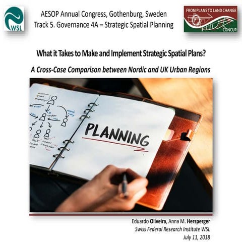 Territorial Governance in Strategic Spatial Planning Processes | PPTX