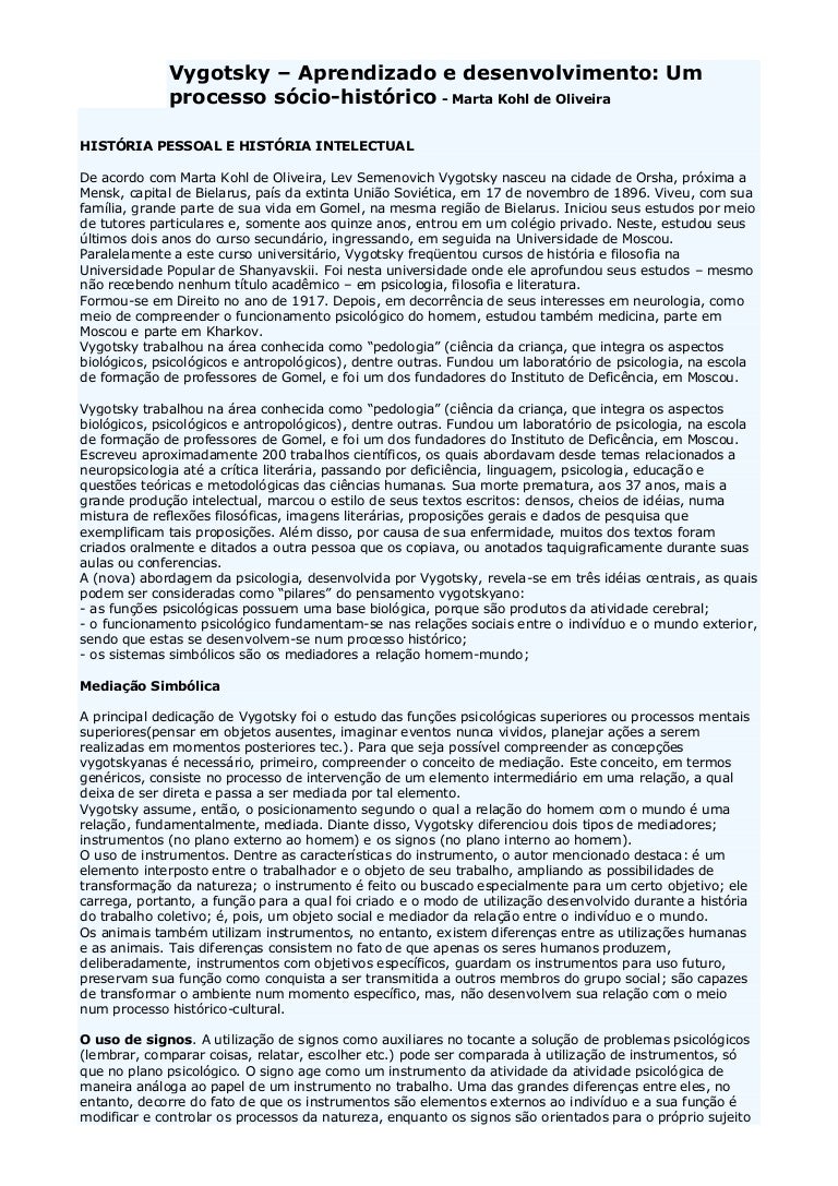 vygotsky marta kohl
