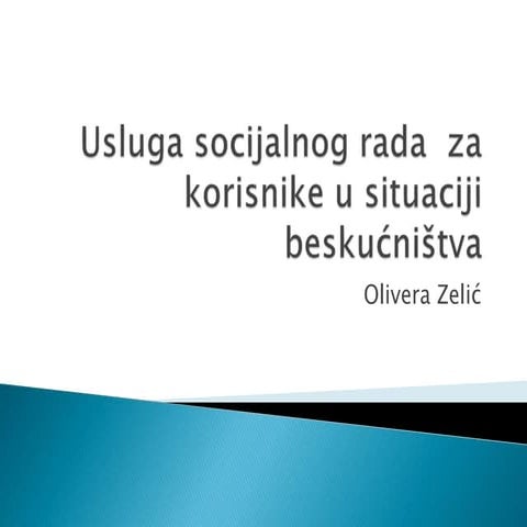 Beskucnistvo i usluga socijalnog rada