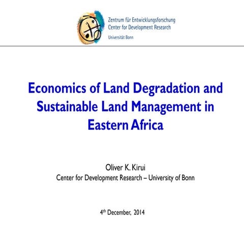 Oliver kirui   eld ppt - 20141204