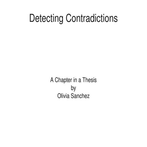 Olivia Contradictions