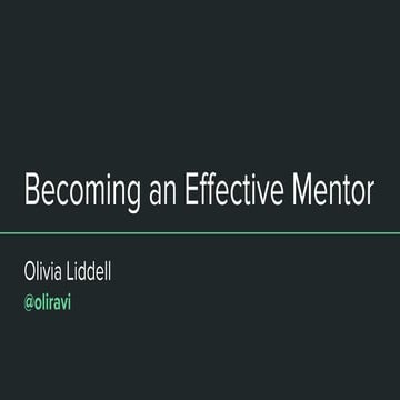Olivia Liddell - Utah PHP 2019 - Becoming an Effective Mentor