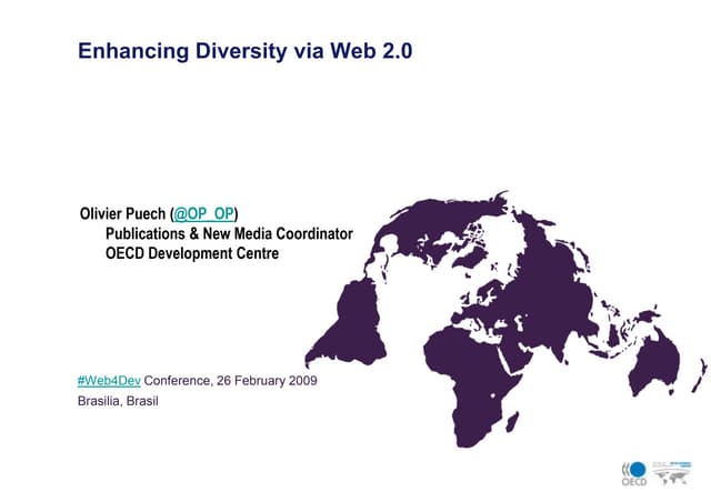 Enhancing Diversity via Web 2.0 @ Web4Dev