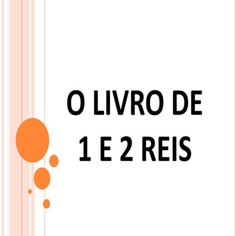 Os livros de 1 e 2 Reis