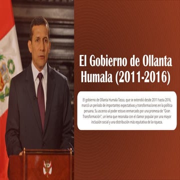 OLLANTA_HUMALA presiedente de la patria peruana | PPTX