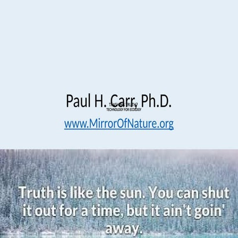 Trashing Truth? Trusted News Media, Technology for Ecology