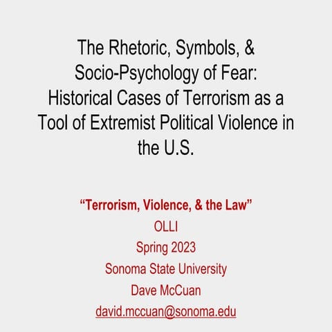 OLLI, Meeting ONE, History of the Symbol of Fear & Terror, Domestic, Setup.pdf