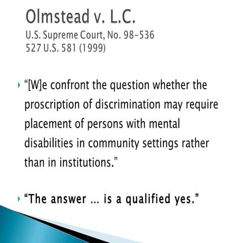 Olmstead Ppt