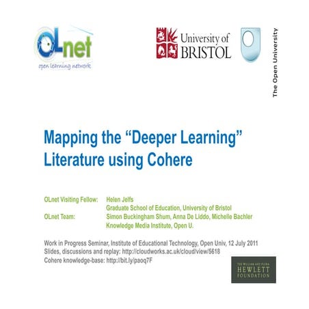 Mapping the “Deeper Learning” Literature using Cohere