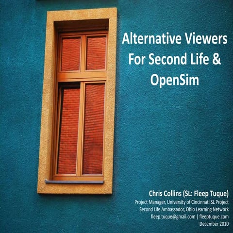 Alternative Viewers for Second Life & OpenSim
