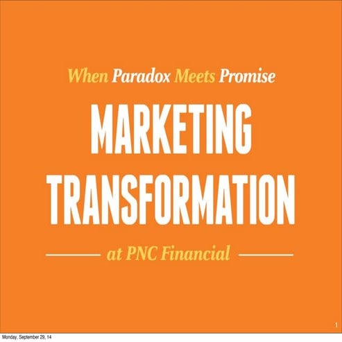 Marketing Transformation: A Case Study