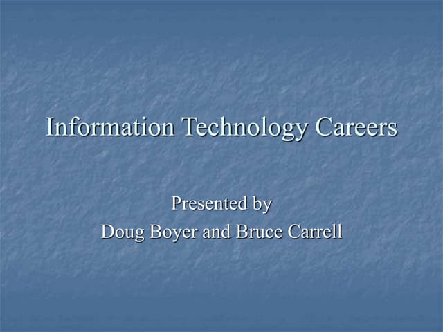 Information and technology project slidea
