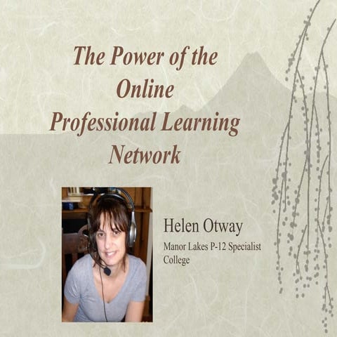 Online Professional Learning Networks