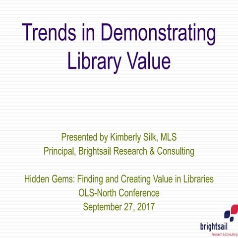 Trends in Demonstrating Library Value
