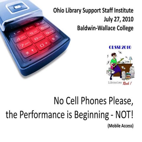 No Cell Phones Please, the Performance is Beginning - NOT!