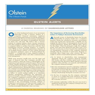 A Careful Reading of Shareholder Le...