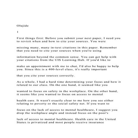 Olujide  1 First things first Before you submit your .docx