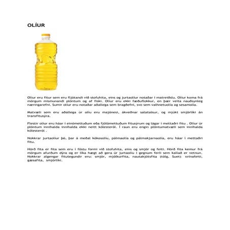 Olíur | PDF