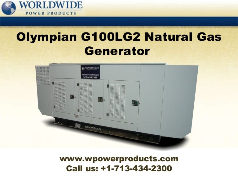 Olympian G100LG2 Natural Gas Generator