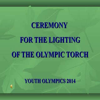 Olympic flame ceremony
