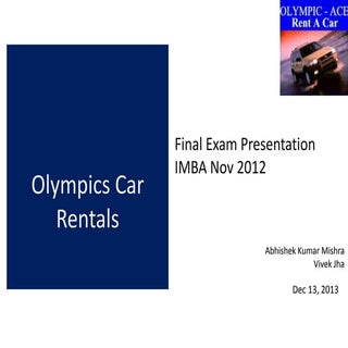 Olympics car rental case study