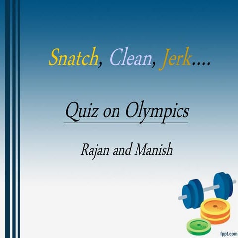 OLYMPICS QUIZ 2012