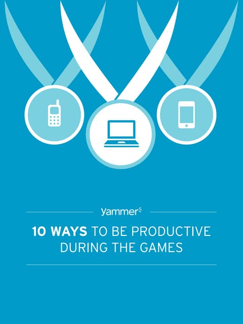 10 Tips to Staying Productive During the Olympic Games