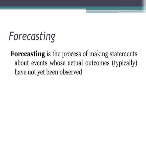 Retail Forecasting