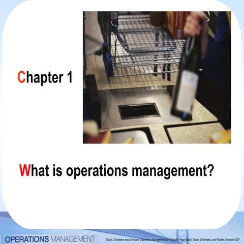 What is Operation management?
