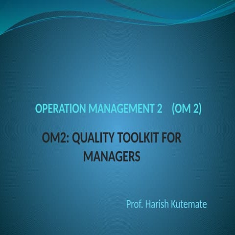 OM2 QTM Unit-1.pptx operation management