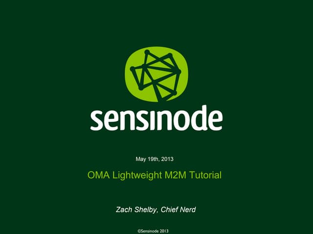 OMA Lightweight M2M Tutorial