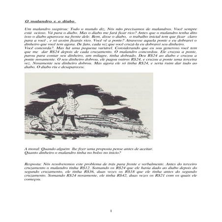 O Malandro E O Diabo