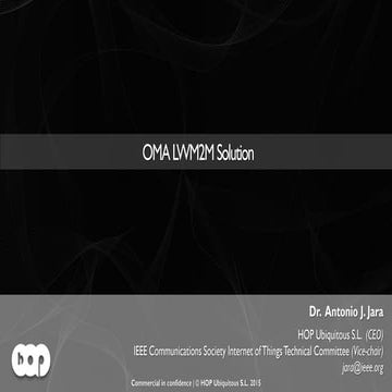 OMA LwM2M - HOP Ubiquitous