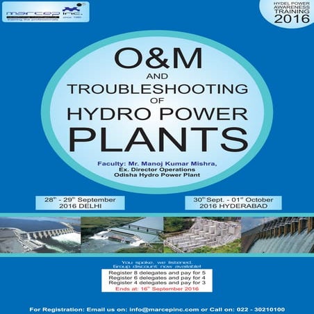 O&M and Troubleshooting Hydro Power Plants | PDF