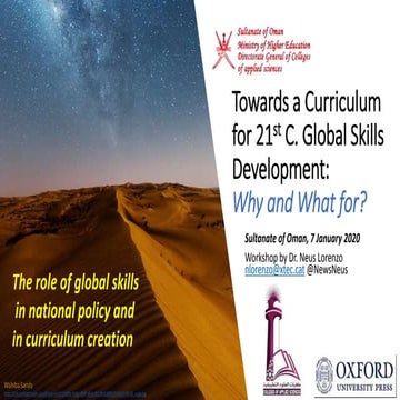 Towards a Curriculum for 21st C. Global Skills Development