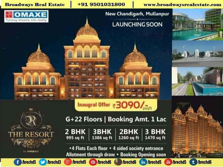 Omaxe the resort mullanpur subvention scheme